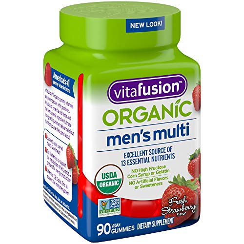 Vitafusion Organic Men’S Gummy Multivitamin, 90 Count - Non-Gmo,