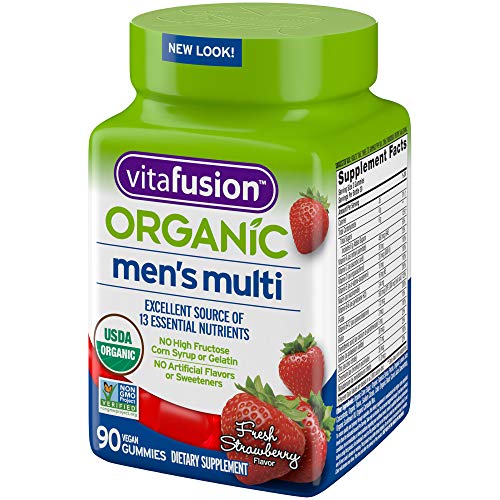 Vitafusion Organic Men’S Gummy Multivitamin, 90 Count - Non-Gmo,