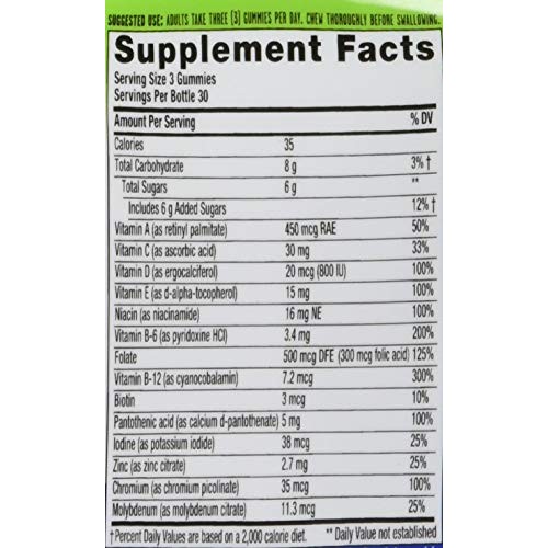 Vitafusion Organic Men’S Gummy Multivitamin, 90 Count - Non-Gmo,