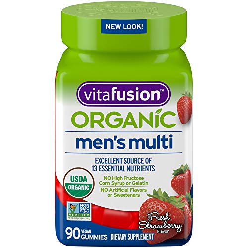 Vitafusion Organic Men’S Gummy Multivitamin, 90 Count - Non-Gmo,