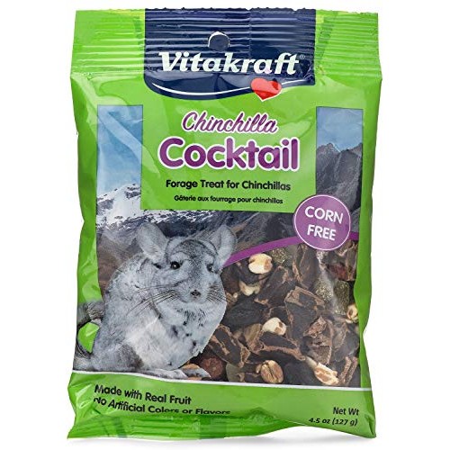 Vitakraft Chinchilla Cocktail Mixed Fruit Treat, 4.5 Ounce Pouch