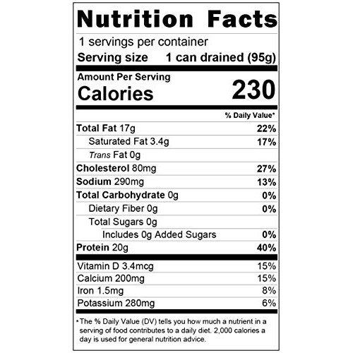 Vital Choice Wild Portuguese Mackerel In Organic Extra Virgin Ol