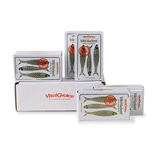 Vital Choice Wild Portuguese Mackerel In Organic Extra Virgin Ol