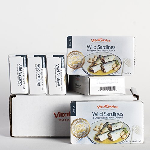 Vital Choice Wild Portuguese Sardines In Olive Oil 6-Pack – Natu