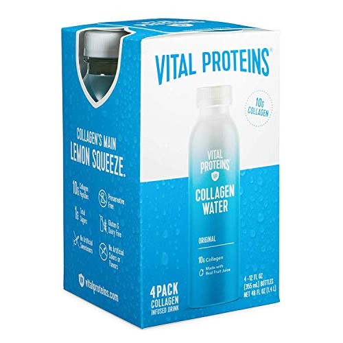 Vital Proteins Collagen Water Original - Lemon, 4 Pack