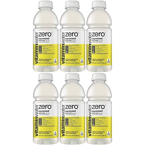 Vitamin Water Zero, Lemonade - Squeezed, 20Oz Bottle Pack Of 6,