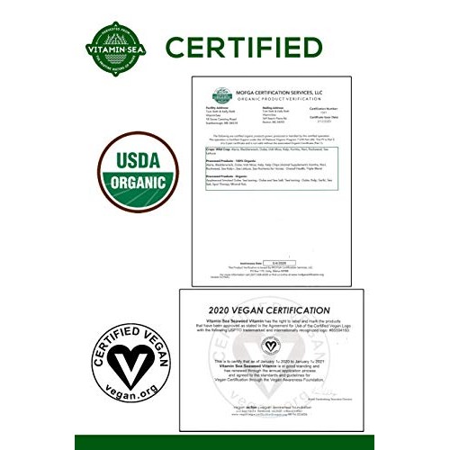 Vitaminsea Organic Nori Whole Leaf - 4 Oz - Raw Atlantic Seaweed