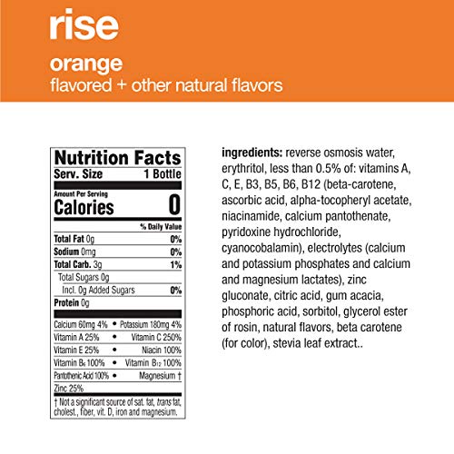 Vitaminwater Zero Rise Water, 16.9 Fl Oz Pack Of 6