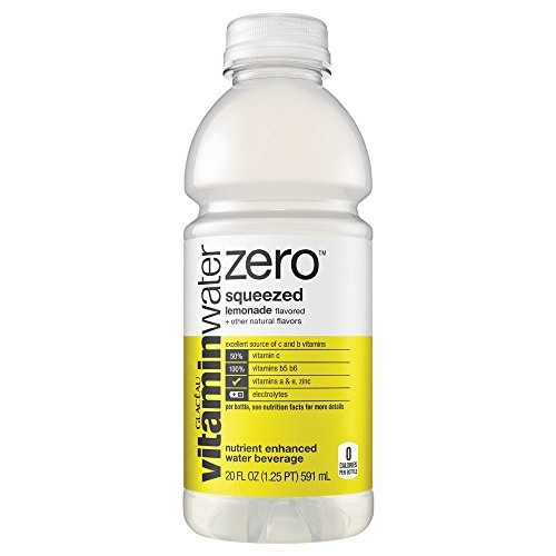 Glaceau Vitamin Water Nutrient Enhanced Water Beverage Zero, Squ