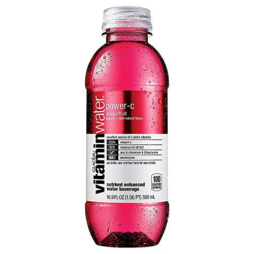 Vitaminwater Bottles Power-C, 16.9 Ounce, Pack Of 24