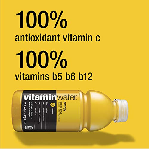 Vitaminwater Energy, Tropical Citrus Flavored, Electrolyte Enhan