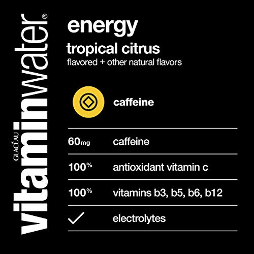 Vitaminwater Energy, Tropical Citrus Flavored, Electrolyte Enhan
