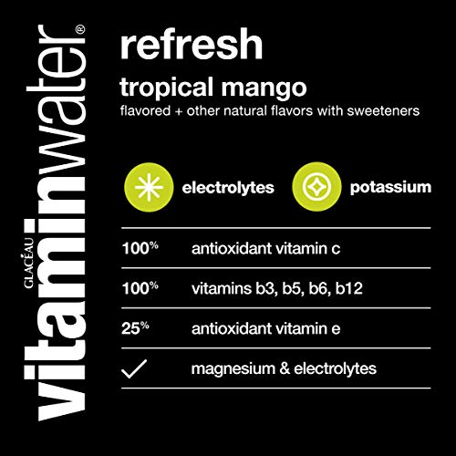Vitaminwater Refresh, Tropical Mango Flavored, Electrolyte Enhan
