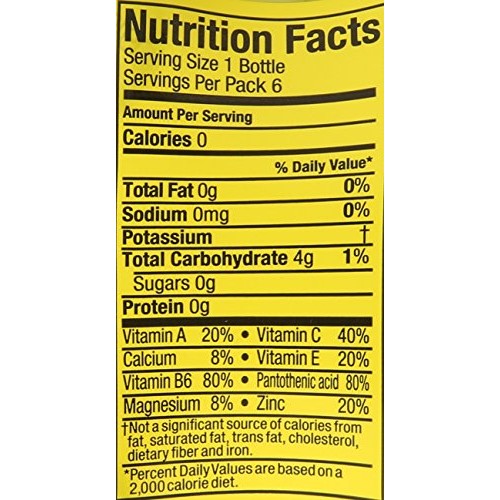 Vitaminwater Zero Squeezed, 16.9 Fl Oz Pack Of 6