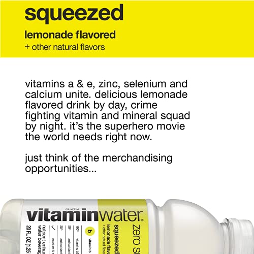 Vitaminwater Zero Squeezed, 16.9 Fl Oz Pack Of 6