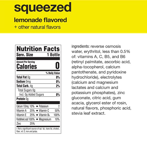 Vitaminwater Zero Squeezed, 16.9 Fl Oz Pack Of 6
