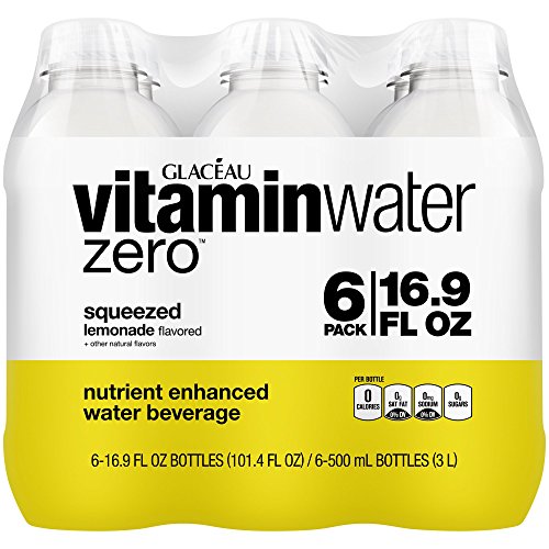 Vitaminwater Zero Squeezed, Lemonade, 16.9 Fl Oz, 12 Count