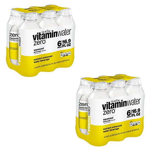 Vitaminwater Zero Squeezed, Lemonade, 16.9 Fl Oz, 12 Count