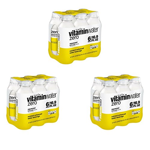 Vitaminwater Zero Squeezed, Lemonade, 16.9 Fl Oz, 18 Count