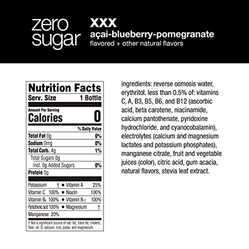 Vitaminwater Zero Xxx, 16.9 Fl Os Pack Of 6