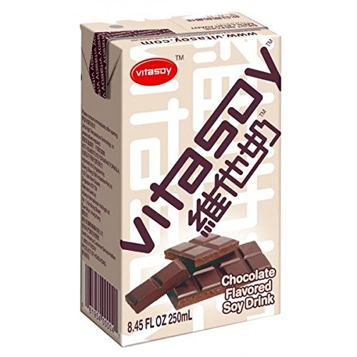 Vitasoy Soy Milk Drink, Chocolate Flavor, 8.45Oz Pack Of 24