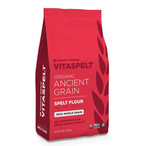 Natures Legacy Vitaspelt Organic Whole Spelt Flour 5 Lb Bag