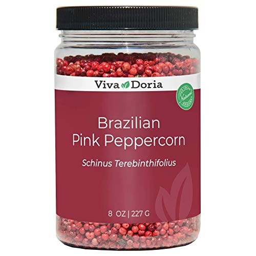 Viva Doria Brazilian Pink Peppercorn, Steam Sterilized Whole Pin