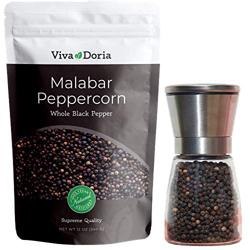 Viva Doria Malabar Peppercorn, Whole Black Pepper, Black Pepperc
