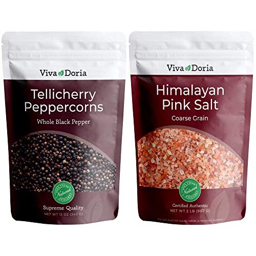 Viva Doria Tellicherry Peppercorn - Black Peppercorns Steam Ste