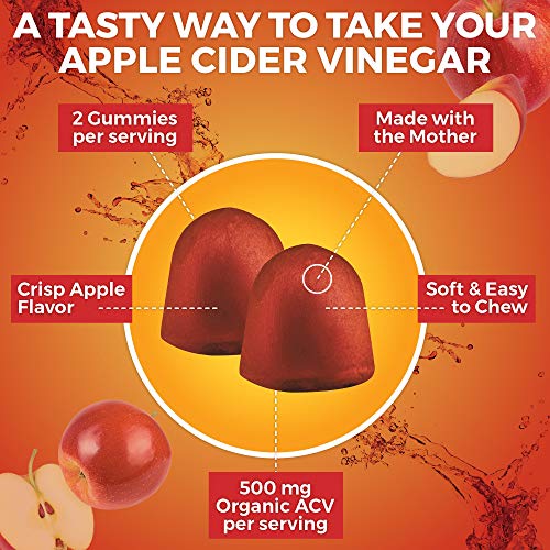 Organic Apple Cider Vinegar Gummies | 60 Acv Gummies With The Mo