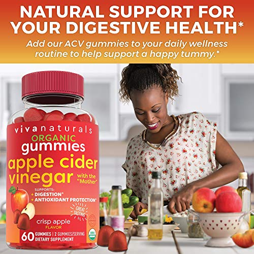 Organic Apple Cider Vinegar Gummies | 60 Acv Gummies With The Mo