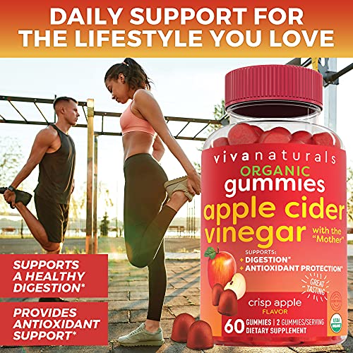 Organic Apple Cider Vinegar Gummies | 60 Acv Gummies With The Mo