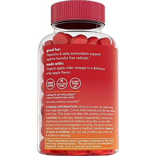 Organic Apple Cider Vinegar Gummies | 60 Acv Gummies With The Mo