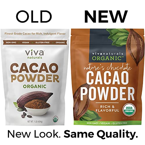 Viva Naturals Certified Organic Cacao Powder Fro