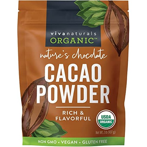 Organic Cacao Powder, 2lb - Unsweetened Cocoa Powder With Rich D...