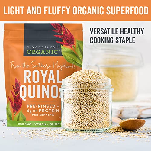 Organic Quinoa 4 lb - Gluten Free and Vegan Complete Plant Pro...