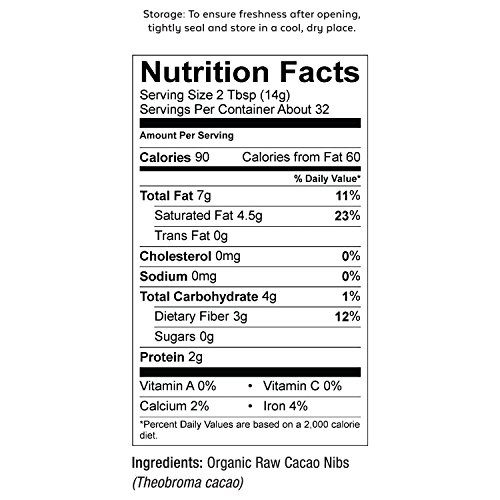 Viva Naturals Organic Cacao Cacao Nibs, 1 Lb