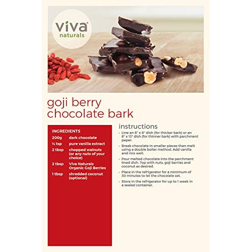 Viva Naturals Organic Dried Goji Berries, 1Lb - Premium Himalaya