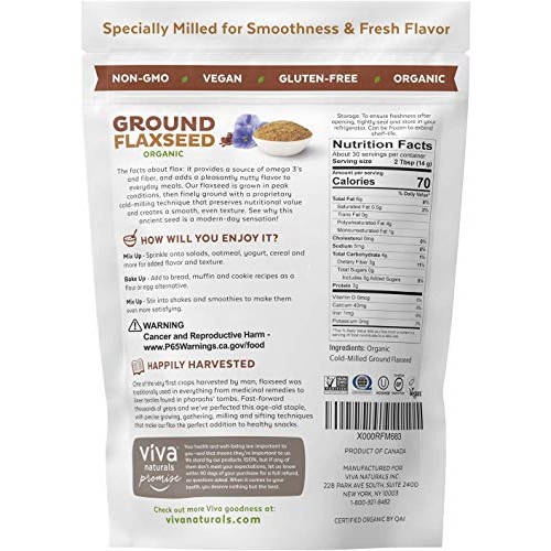 Viva Naturals The Finest Organic Raw Chia Seeds, 1 Pound &Amp; Organ