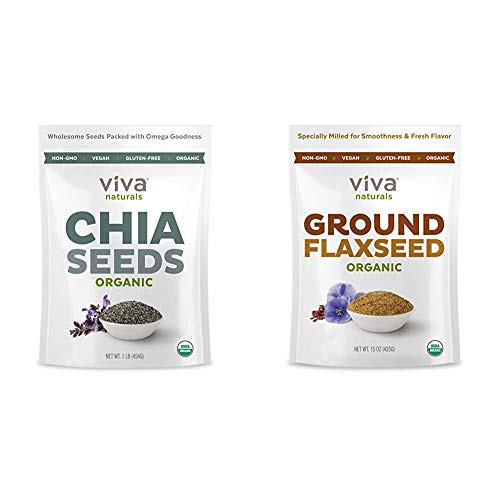 Viva Naturals The Finest Organic Raw Chia Seeds, 1 Pound &Amp; Organ
