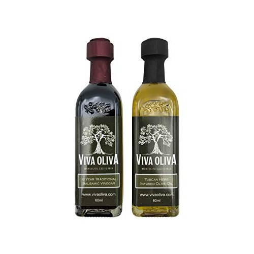 Viva Oliva Two 60 Ml Gift Set - Tuscan Herb Infused Olive Oil An