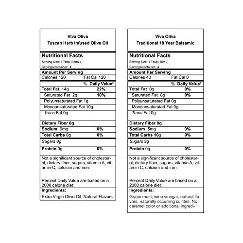 Viva Oliva Two 60 Ml Gift Set - Tuscan Herb Infused Olive Oil An