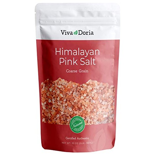 Viva Doria Himalayan Pink Salt Coarse Grain Crystal Sea Salt, 2 Lb