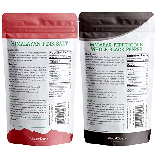 Viva Doria Malabar Peppercorn - Steam Sterilized Whole Black Pep