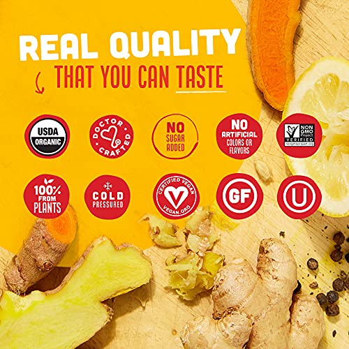 Vive Organic Vitamin C + Immune Support Shot, Cold-Pressed Turme...