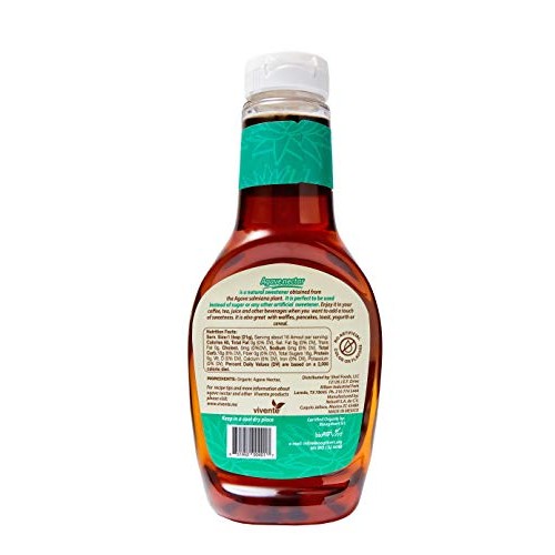Vivente Organic Agave Nectar Amber Flavor 12.17 Oz