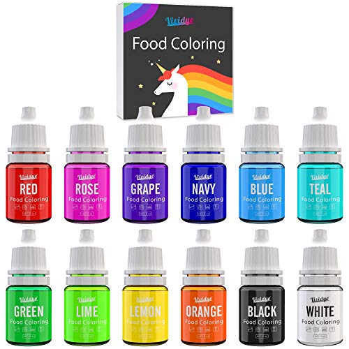 Food Coloring Set - 12 Vivid Colors Food Coloring Set For Baking