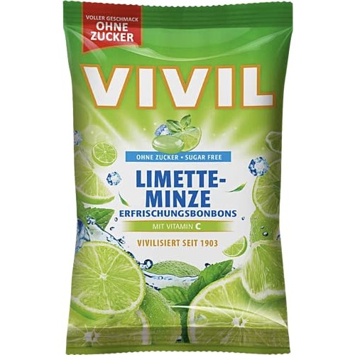 VIVIL Lime Mint MULTIVITAMIN Candies Sugar Free with Vitamin C 3...