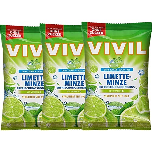 VIVIL Lime Mint MULTIVITAMIN Candies Sugar Free with Vitamin C 3...
