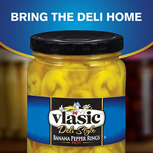 Vlasic Deli Style, Banana Pepper Rings, Hot, 12 Ounce Pack Of 6